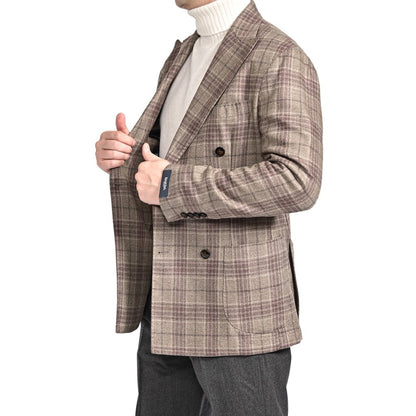 25 - 26AW BARBA シルク混ウール 6Bダブル テーラードジャケット / JACKET DP｜427483-44｜GUARDAROBA MILANO OFFICIAL STORE