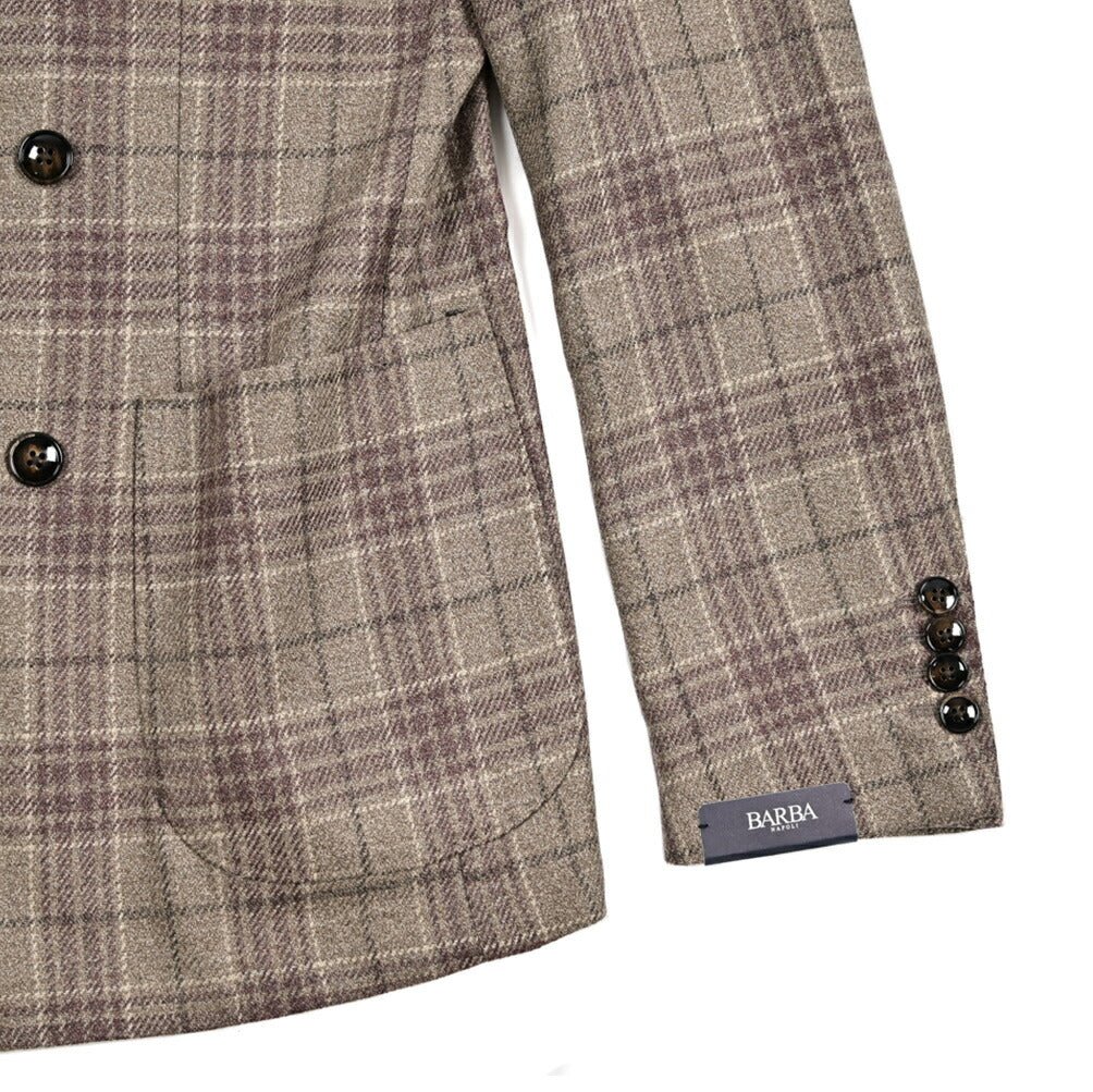 25 - 26AW BARBA シルク混ウール 6Bダブル テーラードジャケット / JACKET DP｜427483-44｜GUARDAROBA MILANO OFFICIAL STORE