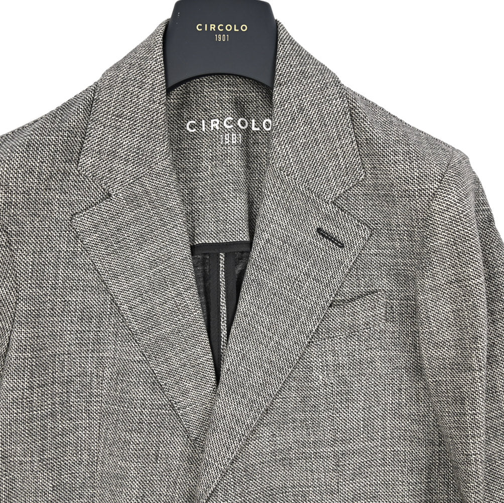 25 - 26AW CIRCOLO 1901 コットンジャージー 2Bシングルテーラードジャケット (セットアップ対応)｜425685 - 44｜GUARDAROBA MILANO OFFICIAL STORE