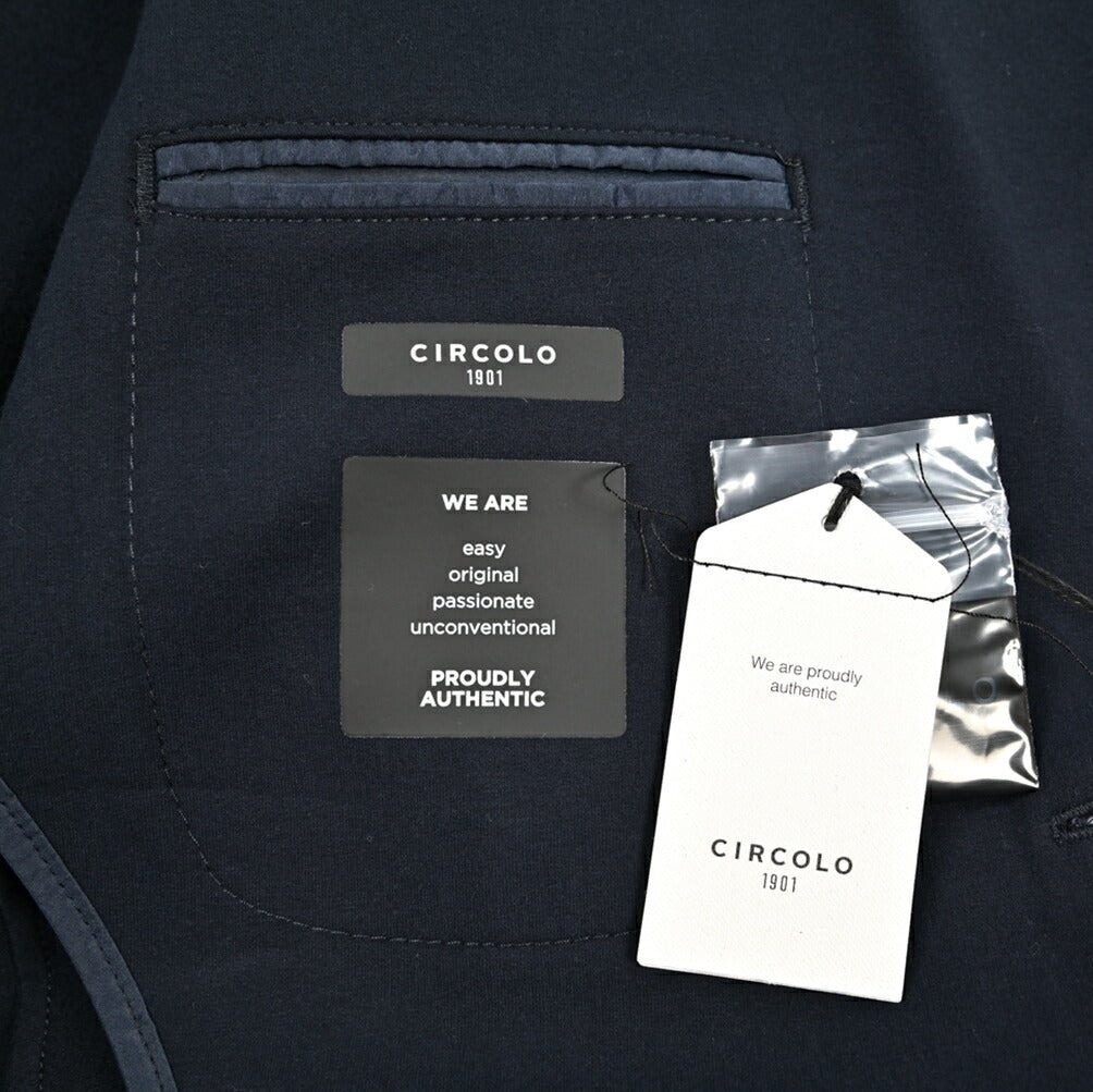 25 - 26AW CIRCOLO 1901 コットンジャージー 2Bシングルテーラードジャケット (セットアップ対応)｜425697 - 44｜GUARDAROBA MILANO OFFICIAL STORE