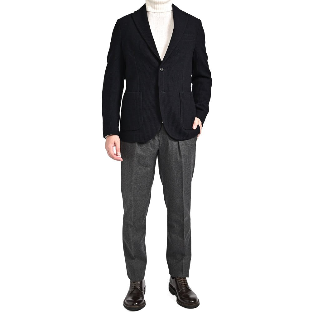 25 - 26AW CIRCOLO 1901 ストレッチウール 2Bシングルイージージャケット｜427135-44｜GUARDAROBA MILANO OFFICIAL STORE