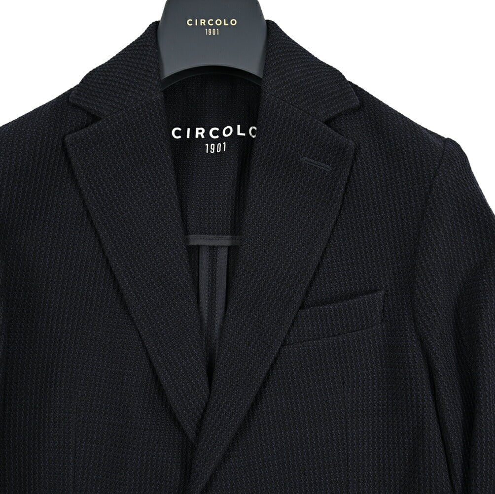 25 - 26AW CIRCOLO 1901 ストレッチウール 2Bシングルイージージャケット｜427135-44｜GUARDAROBA MILANO OFFICIAL STORE