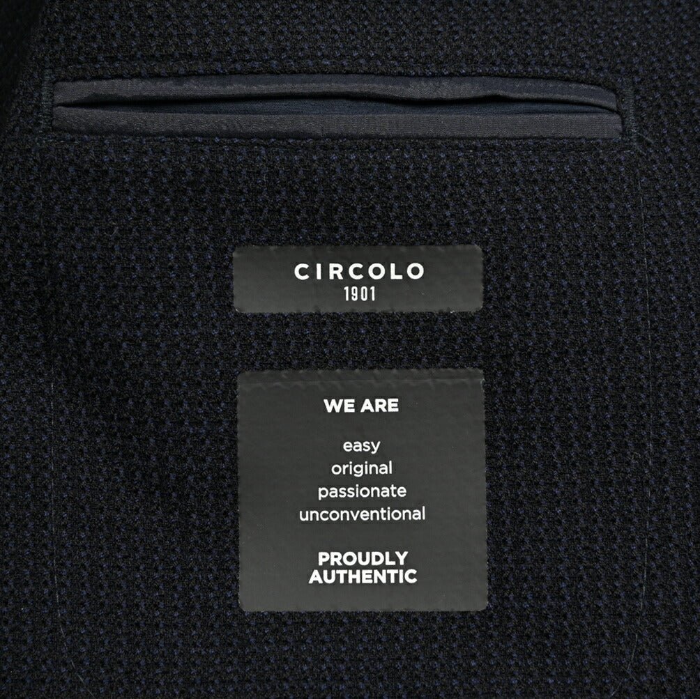 25 - 26AW CIRCOLO 1901 ストレッチウール 2Bシングルイージージャケット｜427135-44｜GUARDAROBA MILANO OFFICIAL STORE