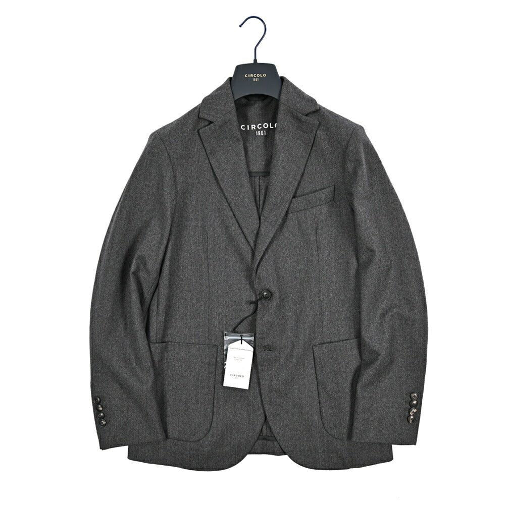 25 - 26AW CIRCOLO 1901 ストレッチウール 2Bシングルイージージャケット｜427147-44｜GUARDAROBA MILANO OFFICIAL STORE