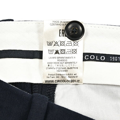 25 - 26AW CIRCOLO 1901 コットンジャージー ノータックイージースラックス (セットアップ対応)｜425662 - 44｜GUARDAROBA MILANO OFFICIAL STORE