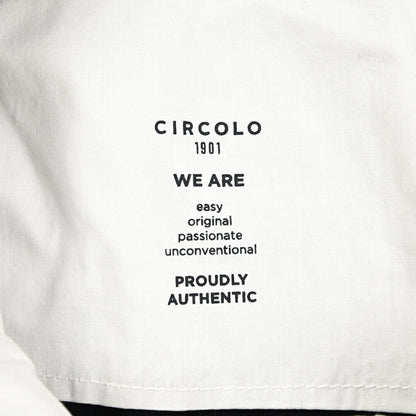 25 - 26AW CIRCOLO 1901 コットンジャージー ノータックイージースラックス (セットアップ対応)｜425662 - 44｜GUARDAROBA MILANO OFFICIAL STORE