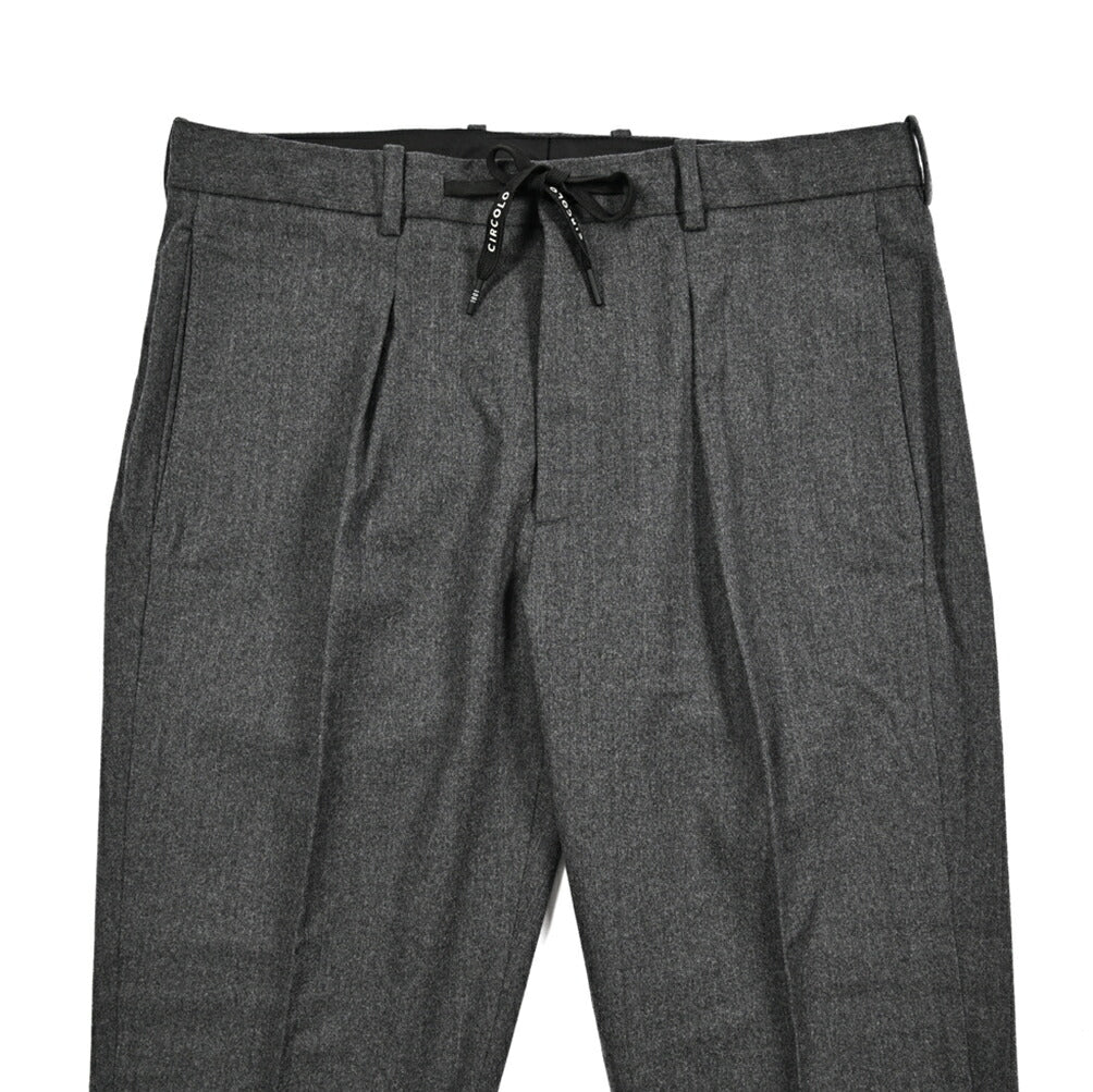 25 - 26AW CIRCOLO 1901 ストレッチウール ワンタックスラックス｜427159-44｜GUARDAROBA MILANO OFFICIAL STORE