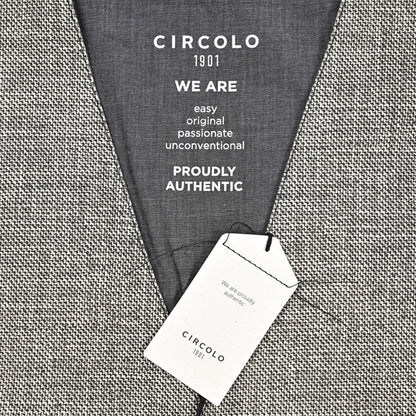 25 - 26AW CIRCOLO 1901 コットンジャージー 5Bシングルジレ (セットアップ対応)｜425721 - 44｜GUARDAROBA MILANO OFFICIAL STORE