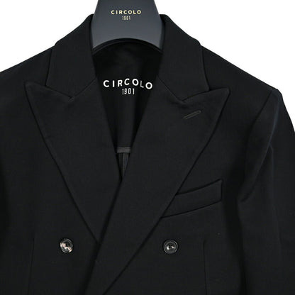 25 - 26AW CIRCOLO 1901 コットンジャージー 6Bダブルテーラードジャケット (セットアップ対応)｜425709 - 44｜GUARDAROBA MILANO OFFICIAL STORE