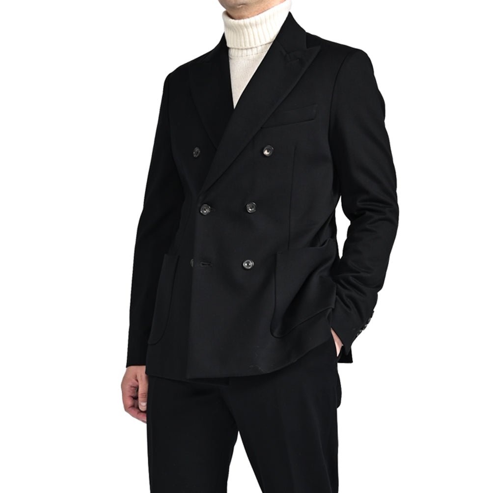 25 - 26AW CIRCOLO 1901 コットンジャージー 6Bダブルテーラードジャケット (セットアップ対応)｜425709 - 44｜GUARDAROBA MILANO OFFICIAL STORE