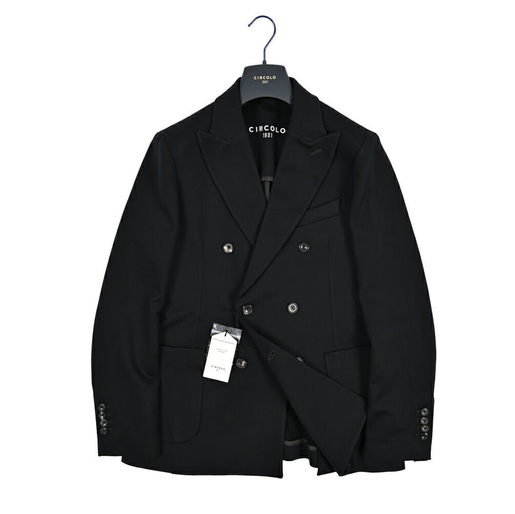 25 - 26AW CIRCOLO 1901 コットンジャージー 6Bダブルテーラードジャケット (セットアップ対応)｜425709 - 44｜GUARDAROBA MILANO OFFICIAL STORE