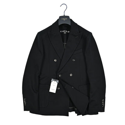 25 - 26AW CIRCOLO 1901 コットンジャージー 6Bダブルテーラードジャケット (セットアップ対応)｜425709 - 44｜GUARDAROBA MILANO OFFICIAL STORE