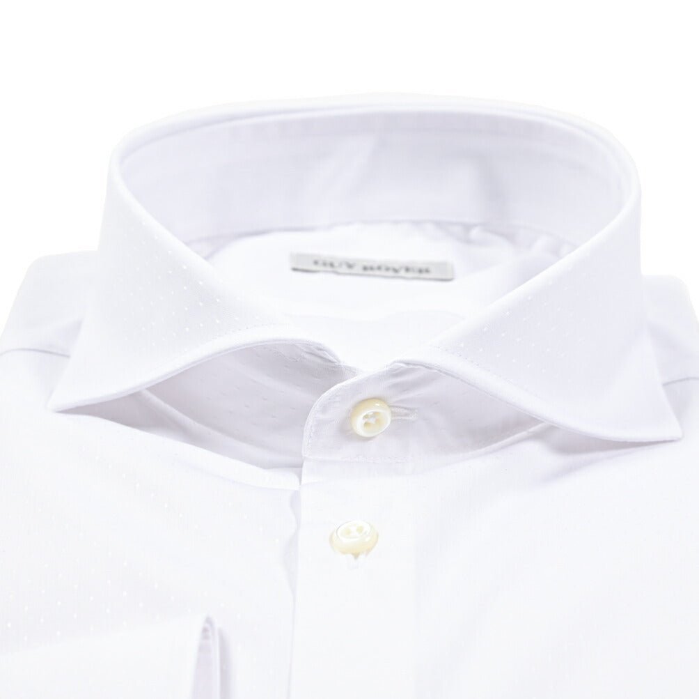 25 - 26AW GUY ROVER コットン100% ホリゾンタルカラー ドレスシャツ｜427708-37｜GUARDAROBA MILANO OFFICIAL STORE