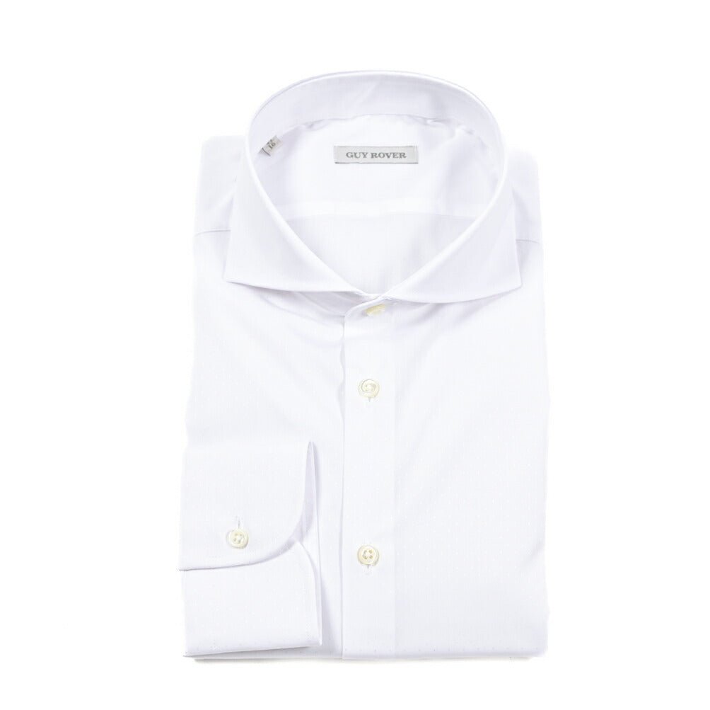 25 - 26AW GUY ROVER コットン100% ホリゾンタルカラー ドレスシャツ｜427708-37｜GUARDAROBA MILANO OFFICIAL STORE