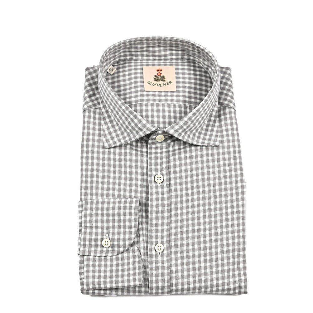 25 - 26AW GUY ROVER コットン100% ワイドカラーチェックシャツ｜427804-37｜GUARDAROBA MILANO OFFICIAL STORE