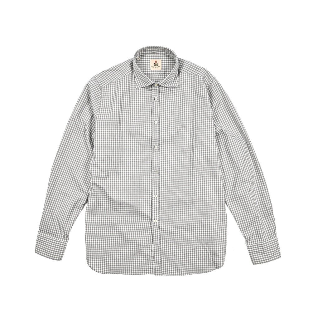 25 - 26AW GUY ROVER コットン100% ワイドカラーチェックシャツ｜427804-37｜GUARDAROBA MILANO OFFICIAL STORE