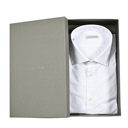 25 - 26AW GUY ROVER ストレッチナイロン ワイドカラードレスシャツ｜427597-37｜GUARDAROBA MILANO OFFICIAL STORE