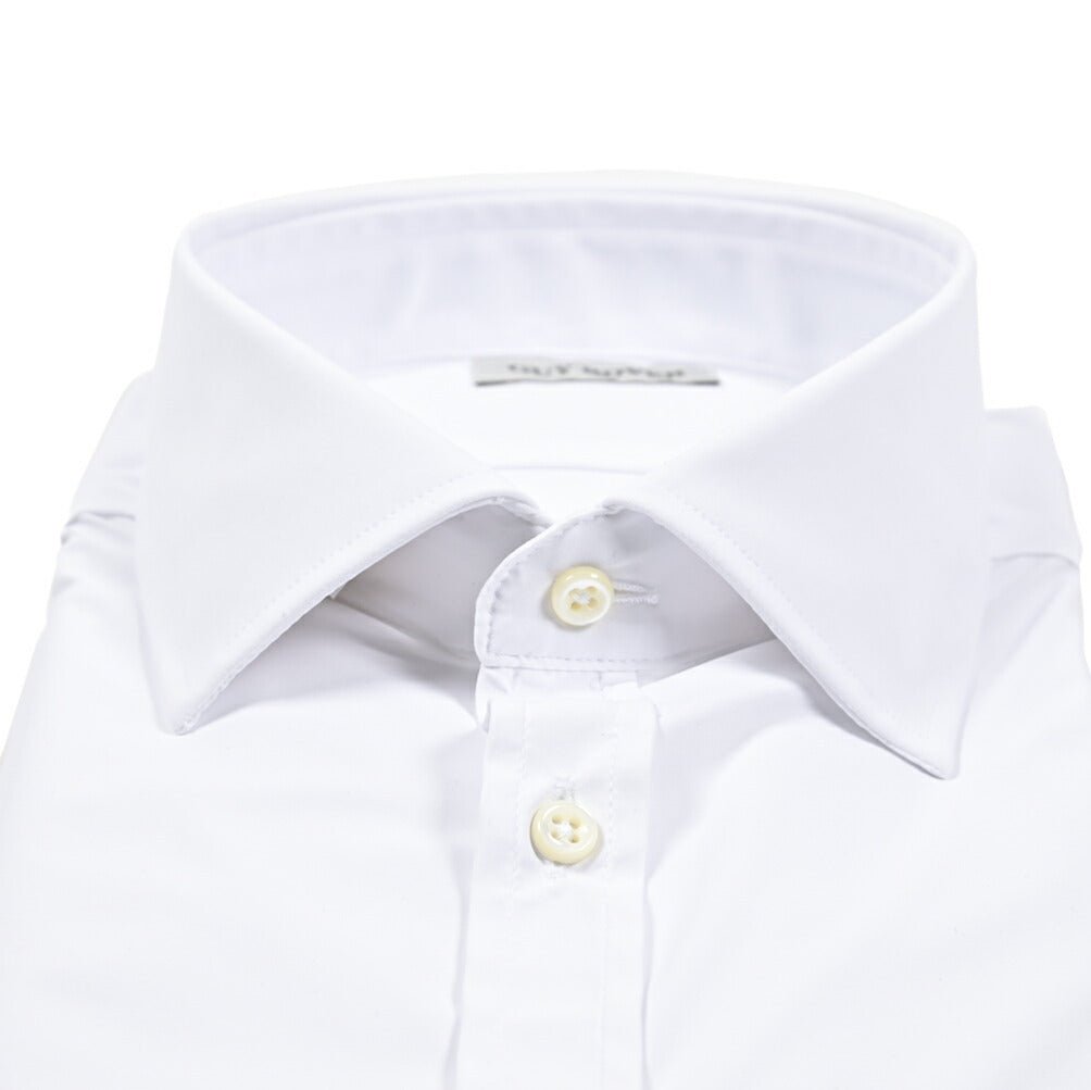 25 - 26AW GUY ROVER ストレッチナイロン ワイドカラードレスシャツ｜427597-37｜GUARDAROBA MILANO OFFICIAL STORE