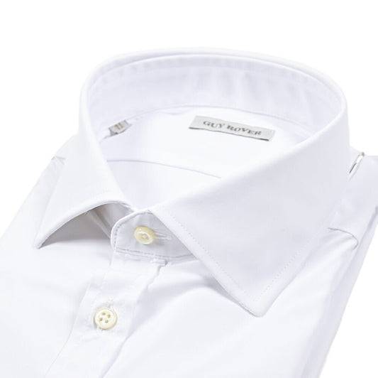 25 - 26AW GUY ROVER ストレッチナイロン ワイドカラードレスシャツ｜427597-37｜GUARDAROBA MILANO OFFICIAL STORE