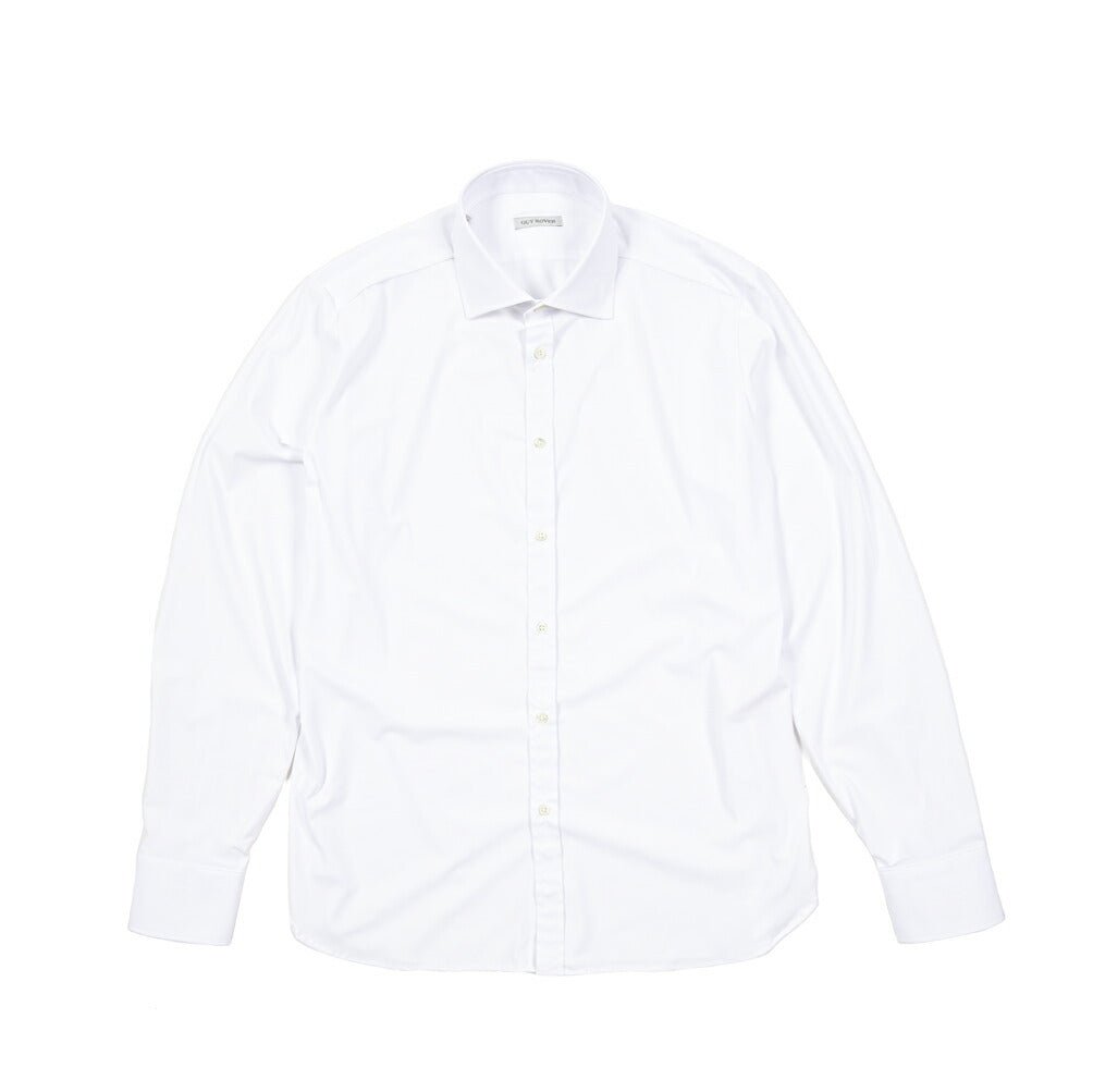 25 - 26AW GUY ROVER ストレッチナイロン ワイドカラードレスシャツ｜427597-37｜GUARDAROBA MILANO OFFICIAL STORE