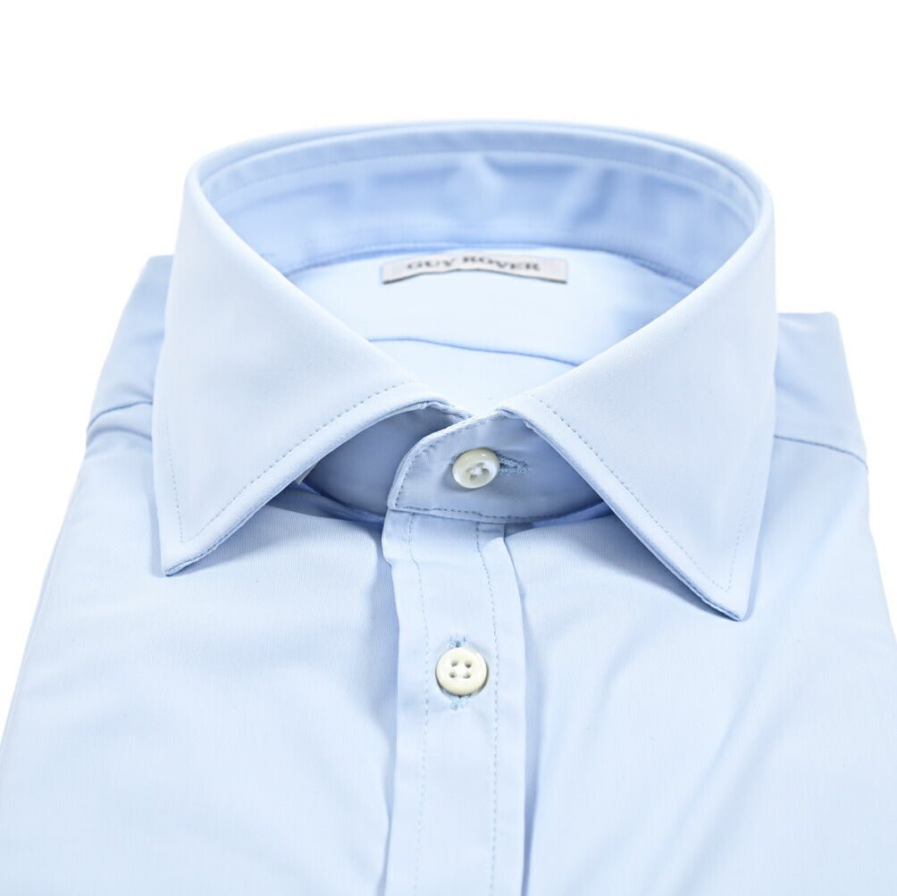 25 - 26AW GUY ROVER ストレッチナイロン ワイドカラードレスシャツ｜427620-37｜GUARDAROBA MILANO OFFICIAL STORE