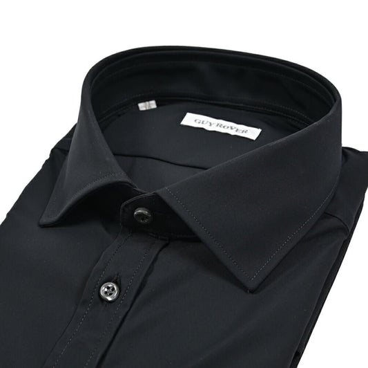 25 - 26AW GUY ROVER ストレッチナイロン ワイドカラードレスシャツ｜427636-37｜GUARDAROBA MILANO OFFICIAL STORE