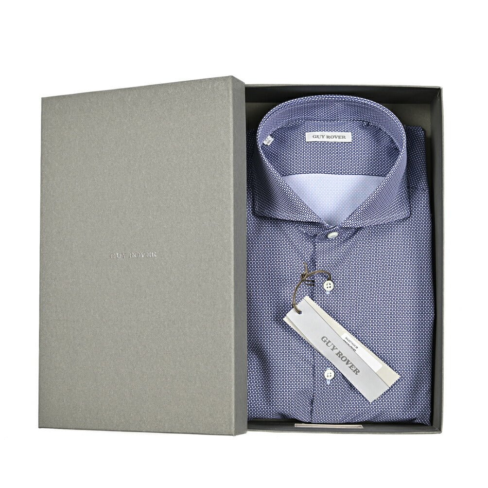 25 - 26AW GUY ROVER ストレッチナイロン ホリゾンタルカラードレスシャツ｜427733-37｜GUARDAROBA MILANO OFFICIAL STORE