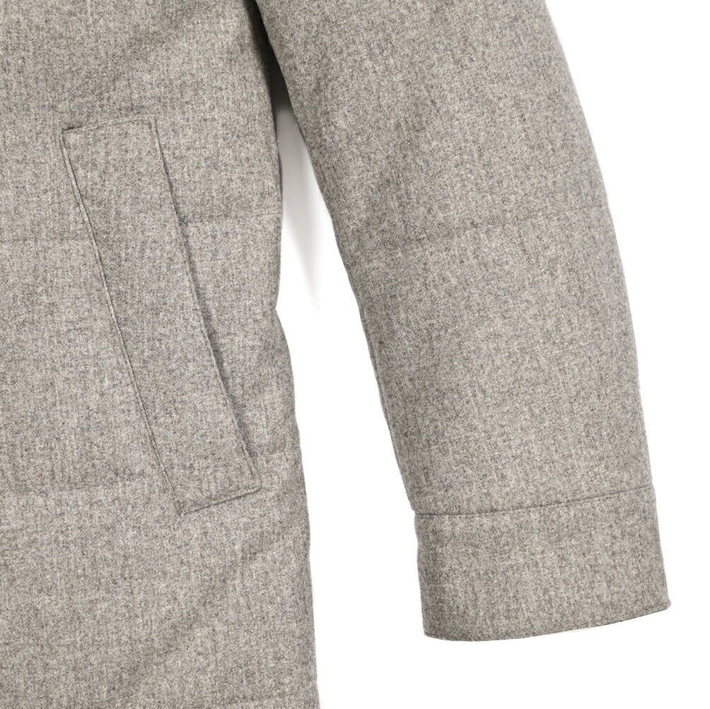 25 - 26AW LENOCI 着脱可能フード付 中綿コート 防水透湿仕様 カノニコ製生地｜434074-44｜GUARDAROBA MILANO OFFICIAL STORE