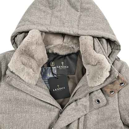 25 - 26AW LENOCI 着脱可能フード付 中綿コート 防水透湿仕様 カノニコ製生地｜434074-44｜GUARDAROBA MILANO OFFICIAL STORE