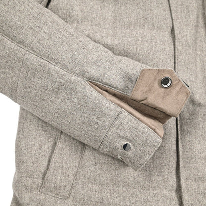 25 - 26AW LENOCI 着脱可能フード付 中綿コート 防水透湿仕様 カノニコ製生地｜434074-44｜GUARDAROBA MILANO OFFICIAL STORE