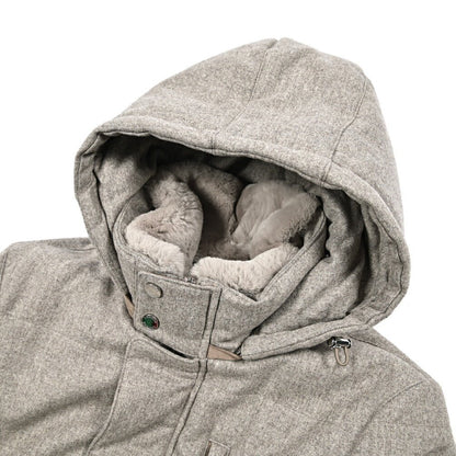 25 - 26AW LENOCI 着脱可能フード付 中綿コート 防水透湿仕様 カノニコ製生地｜434074-44｜GUARDAROBA MILANO OFFICIAL STORE