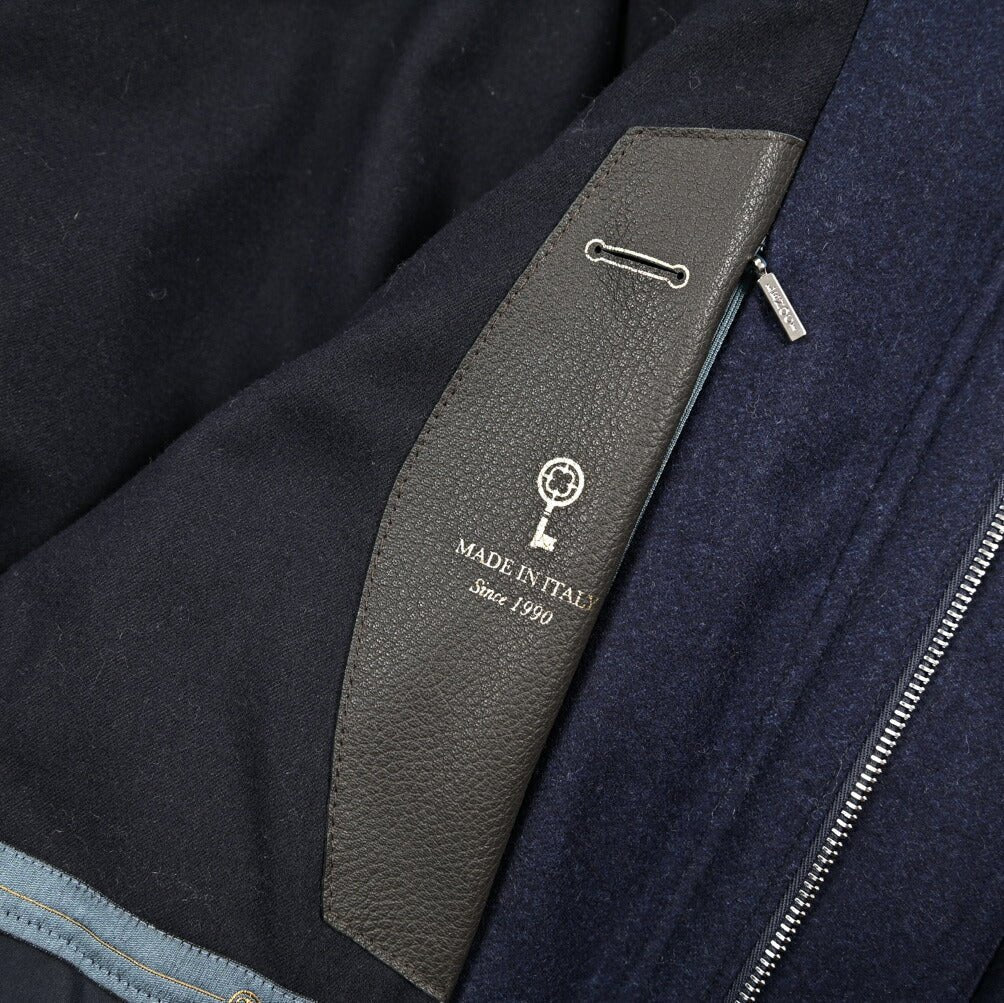 25 - 26AW LENOCI 着脱可能フード付 中綿コート 防水透湿仕様 カノニコ製生地｜434084-44｜GUARDAROBA MILANO OFFICIAL STORE