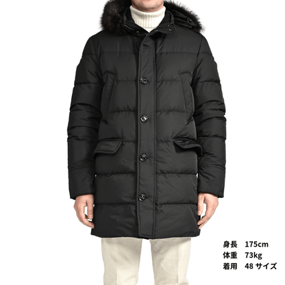 25 - 26AW MOORER "BARBIERI WK" ポリエステル100% ダウンコート リアルファーフーディー / ACQUA RESISTANT(撥水)｜424036 - 46｜GUARDAROBA MILANO OFFICIAL STORE
