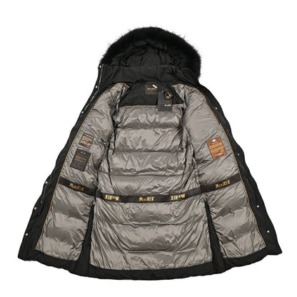 《レディース》25 - 26AW MOORER "BREUIL - FUR - STP" ポリエステル100% ダウンコート リアルファーフーディー / ACQUA PROOF(防水)｜424041 - 38｜GUARDAROBA MILANO OFFICIAL STORE