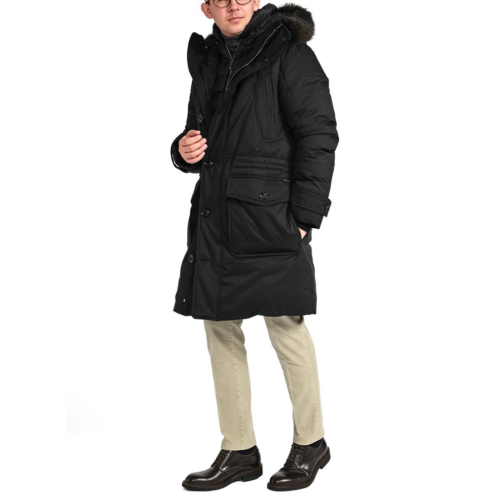 25 - 26AW MOORER "HELSINKY - ADS" フード付ダウンジャケット / ACQUA PROOF(防水)｜395762-B-46｜GUARDAROBA MILANO OFFICIAL STORE