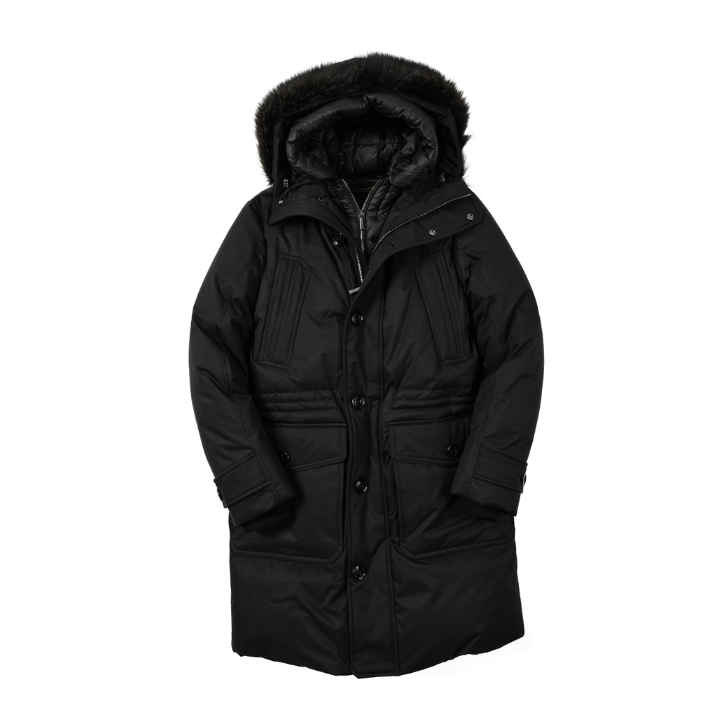 25 - 26AW MOORER "HELSINKY - ADS" フード付ダウンジャケット / ACQUA PROOF(防水)｜395762-B-46｜GUARDAROBA MILANO OFFICIAL STORE