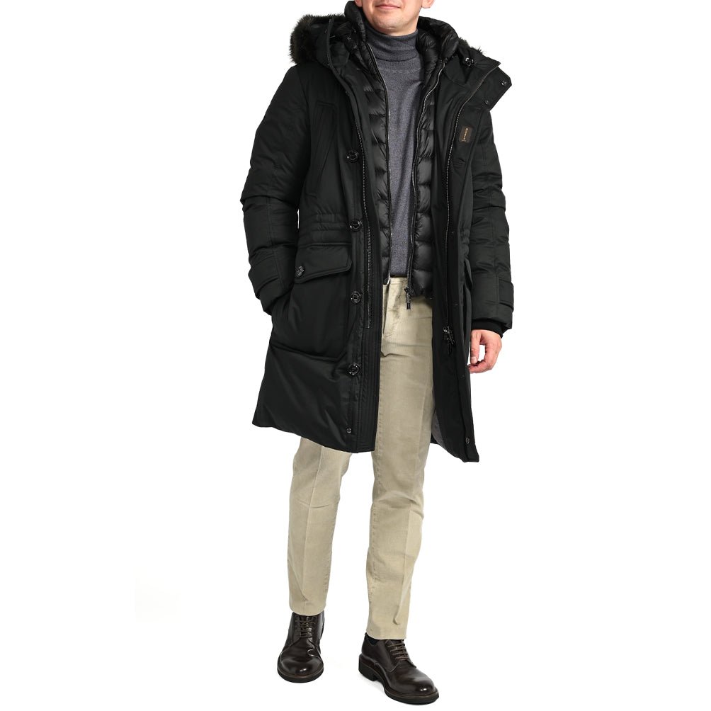 25 - 26AW MOORER "HELSINKY - ADS" フード付ダウンジャケット / ACQUA PROOF(防水)｜395762-B-46｜GUARDAROBA MILANO OFFICIAL STORE