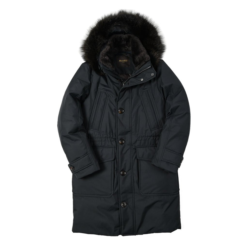 25 - 26AW MOORER "SAPPORO - GF" リアルファーフード付きダウンコート / ACQUA PROOF(防水)｜396138-B-46｜GUARDAROBA MILANO OFFICIAL STORE