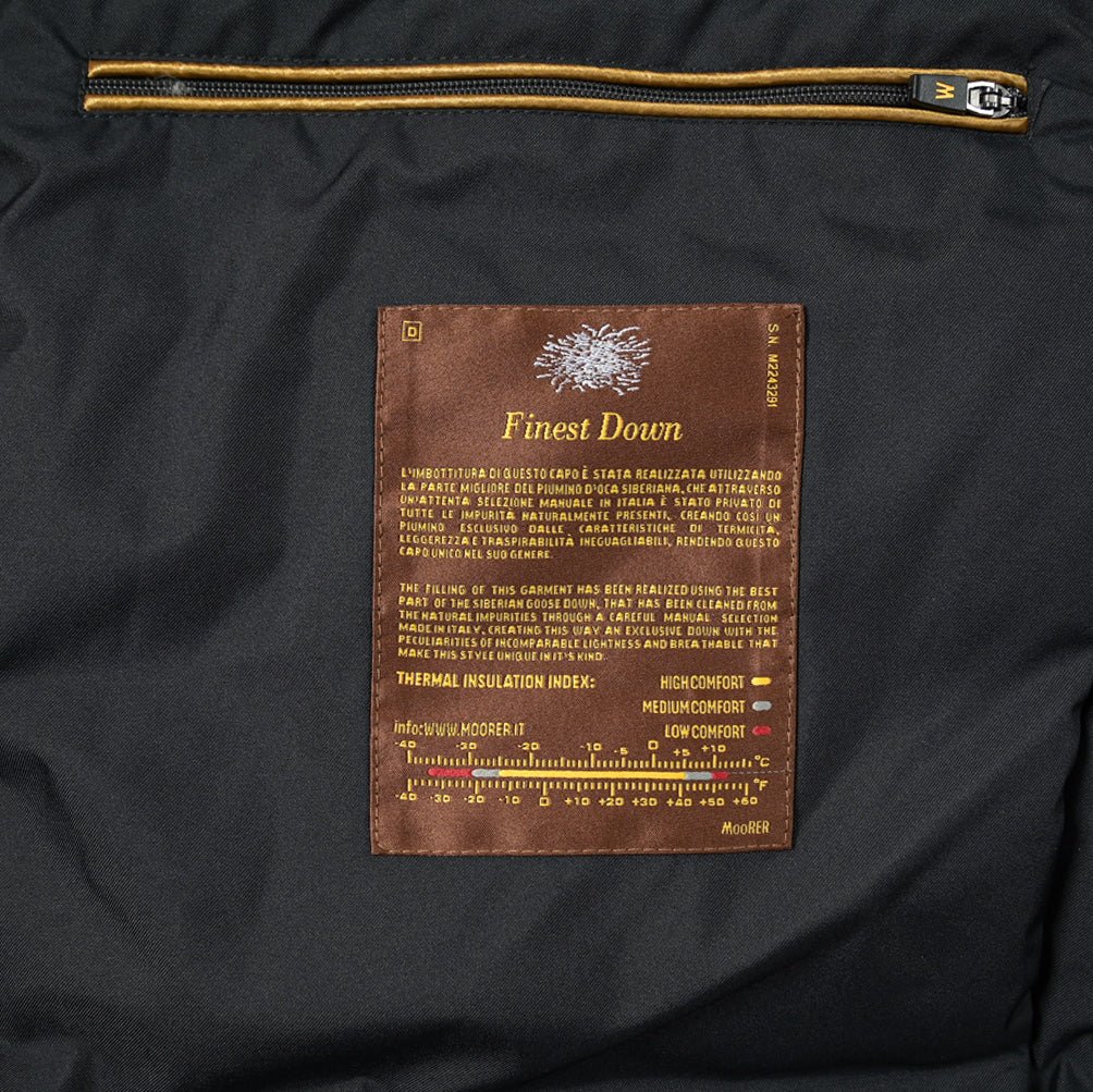 25 - 26AW MOORER "SAPPORO - GF" リアルファーフード付きダウンコート / ACQUA PROOF(防水)｜396138-B-46｜GUARDAROBA MILANO OFFICIAL STORE