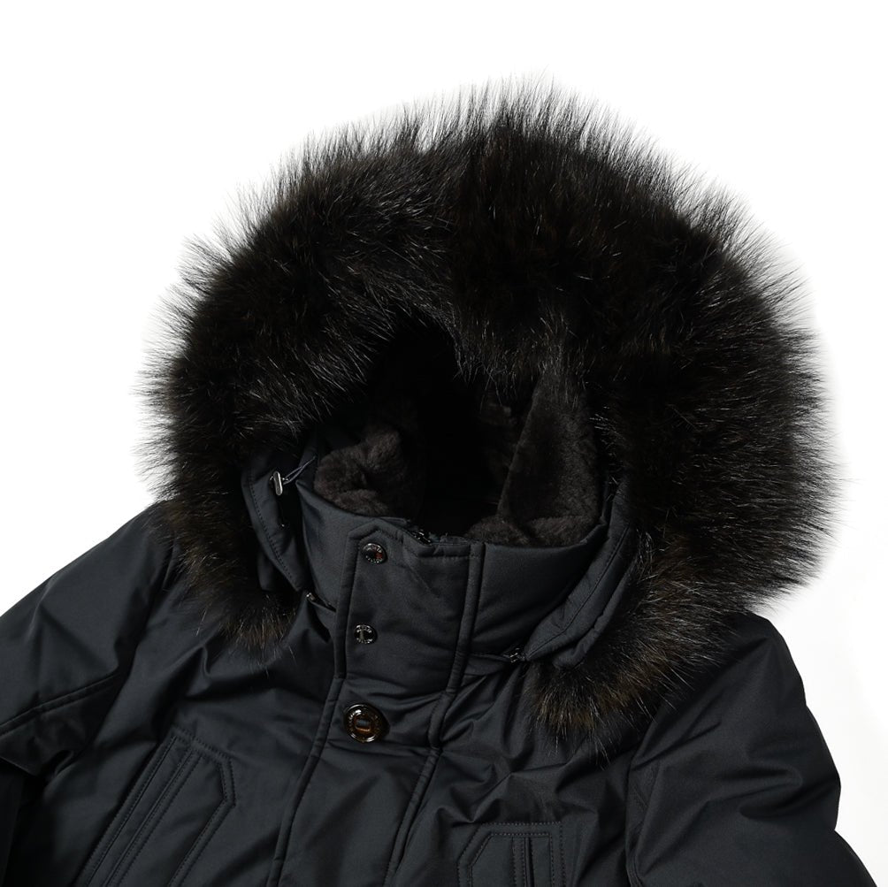 25 - 26AW MOORER "SAPPORO - GF" リアルファーフード付きダウンコート / ACQUA PROOF(防水)｜396138-B-46｜GUARDAROBA MILANO OFFICIAL STORE