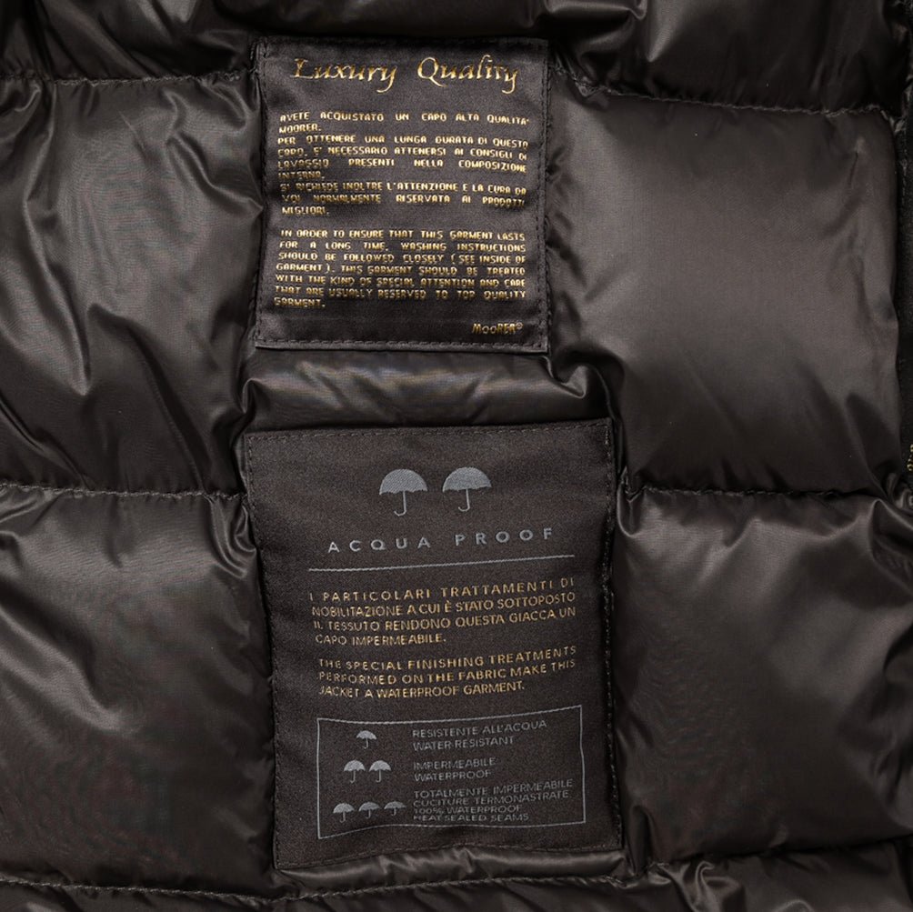 25 - 26AW MOORER "SAPPORO - GF" リアルファーフード付きダウンコート / ACQUA PROOF(防水)｜396138-B-46｜GUARDAROBA MILANO OFFICIAL STORE