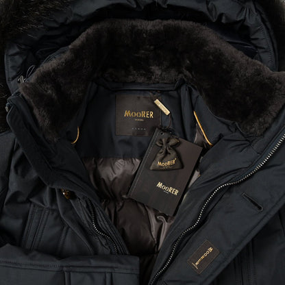 25 - 26AW MOORER "SAPPORO - GF" リアルファーフード付きダウンコート / ACQUA PROOF(防水)｜396138-B-46｜GUARDAROBA MILANO OFFICIAL STORE