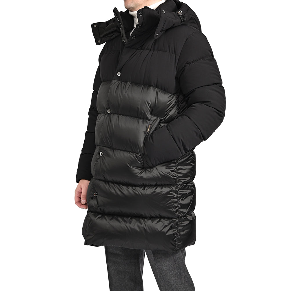 25 - 26AW MOORER "YURAN - SHK" ナイロン100% フード付きダウンコート / ACQUA RESISTANT (撥水)｜426585-46｜GUARDAROBA MILANO OFFICIAL STORE