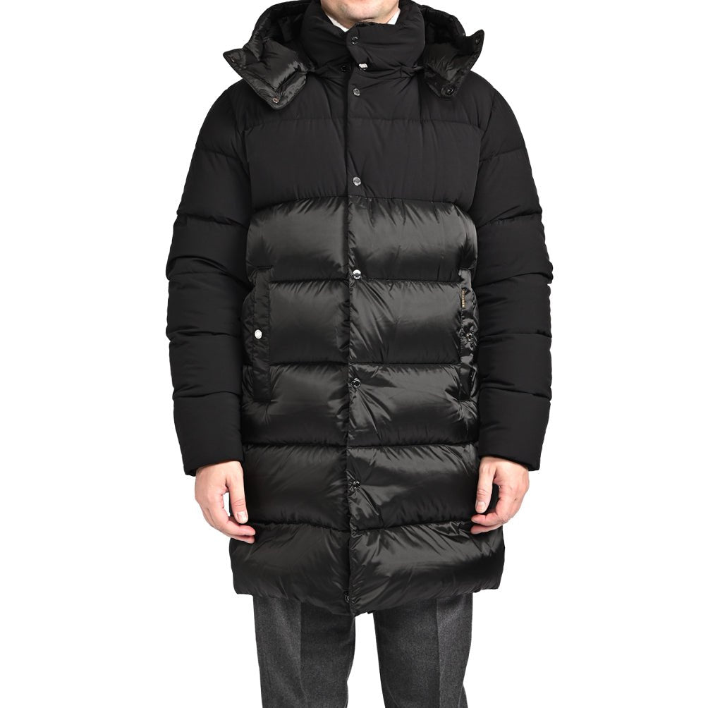 25 - 26AW MOORER "YURAN - SHK" ナイロン100% フード付きダウンコート / ACQUA RESISTANT (撥水)｜426585-46｜GUARDAROBA MILANO OFFICIAL STORE