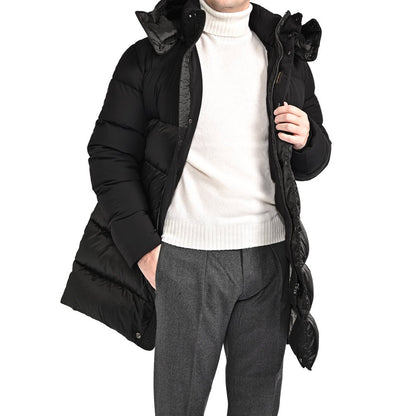 25 - 26AW MOORER "YURAN - SHK" ナイロン100% フード付きダウンコート / ACQUA RESISTANT (撥水)｜426585-46｜GUARDAROBA MILANO OFFICIAL STORE