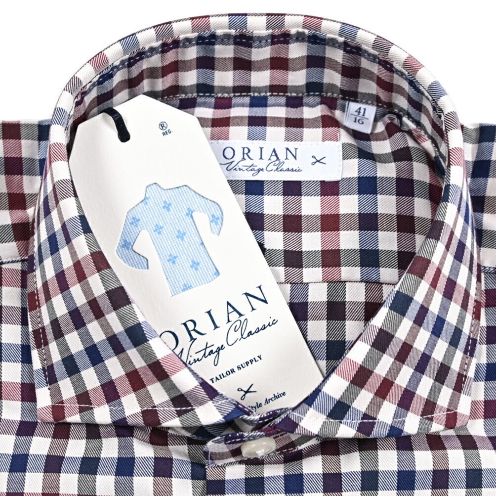 25 - 26AW ORIAN Vintage Classic コットン100% ホリゾンタルカラードレスシャツ｜431724-38｜GUARDAROBA MILANO OFFICIAL STORE