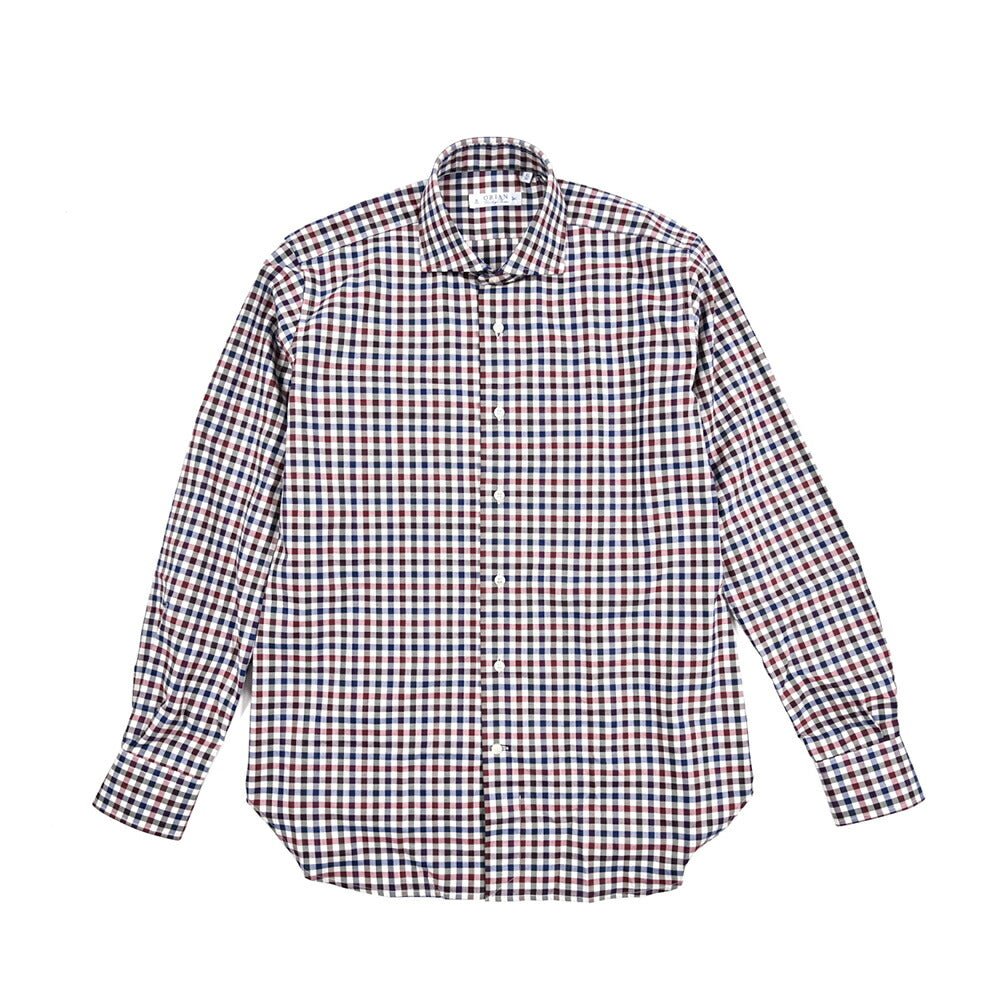 25 - 26AW ORIAN Vintage Classic コットン100% ホリゾンタルカラードレスシャツ｜431724-38｜GUARDAROBA MILANO OFFICIAL STORE