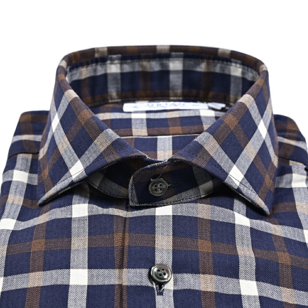 25 - 26AW ORIAN Vintage Classic コットン100% ホリゾンタルカラードレスシャツ｜431760-38｜GUARDAROBA MILANO OFFICIAL STORE