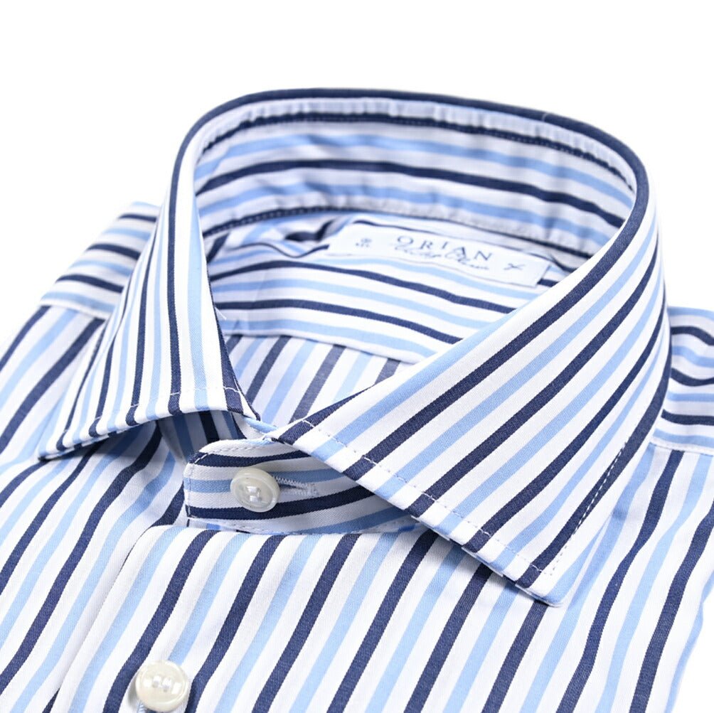 25 - 26AW ORIAN Vintage Classic コットン100% ホリゾンタルカラードレスシャツ｜431806-38｜GUARDAROBA MILANO OFFICIAL STORE