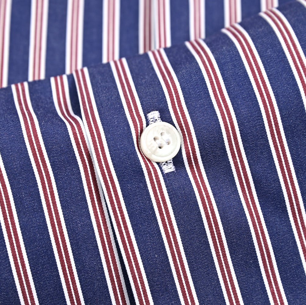 25 - 26AW ORIAN Vintage Classic コットン100% ホリゾンタルカラードレスシャツ｜431814-38｜GUARDAROBA MILANO OFFICIAL STORE